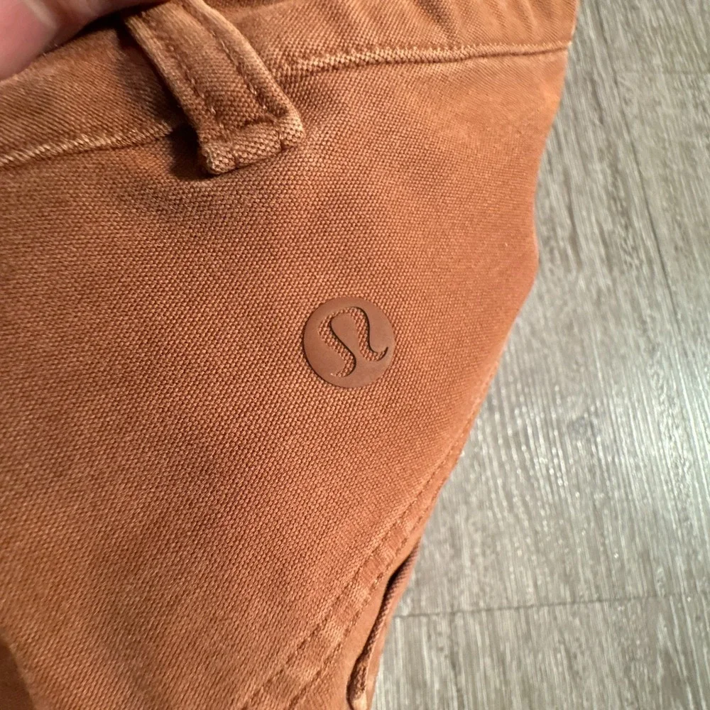 Lululemon City Sleek Pants Womens‎ 28 Brown Twill Wide Leg Commuter Gorpcore
